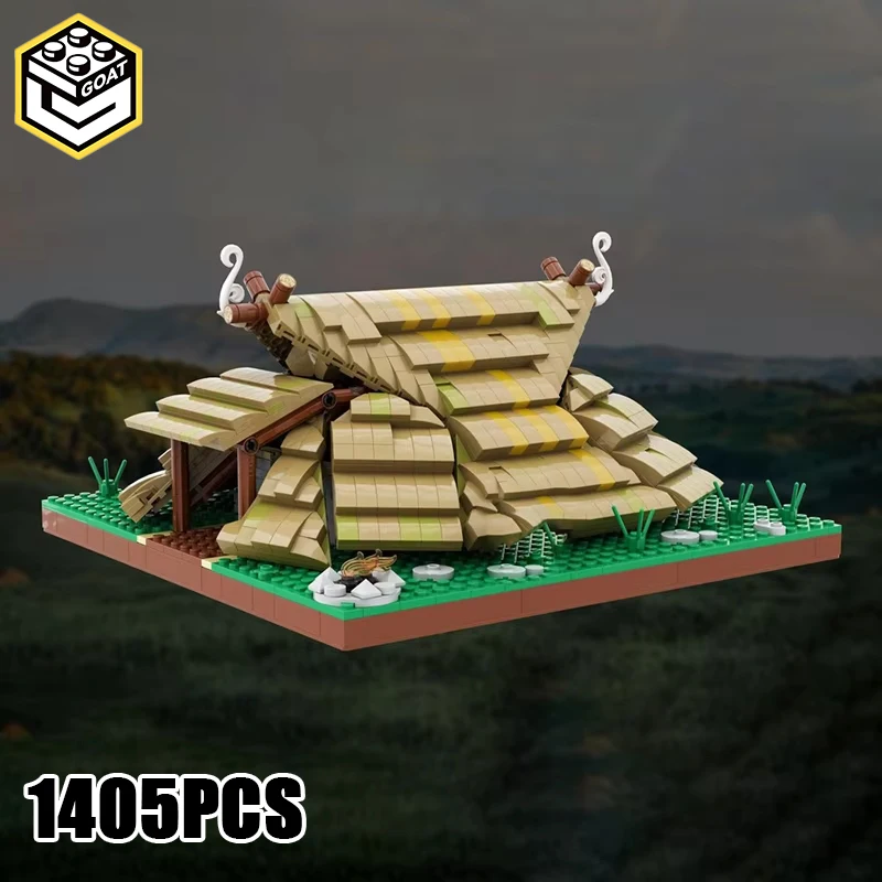 Moc Building Blocks Vikings Ancient Celtic House Bricks Model Toys