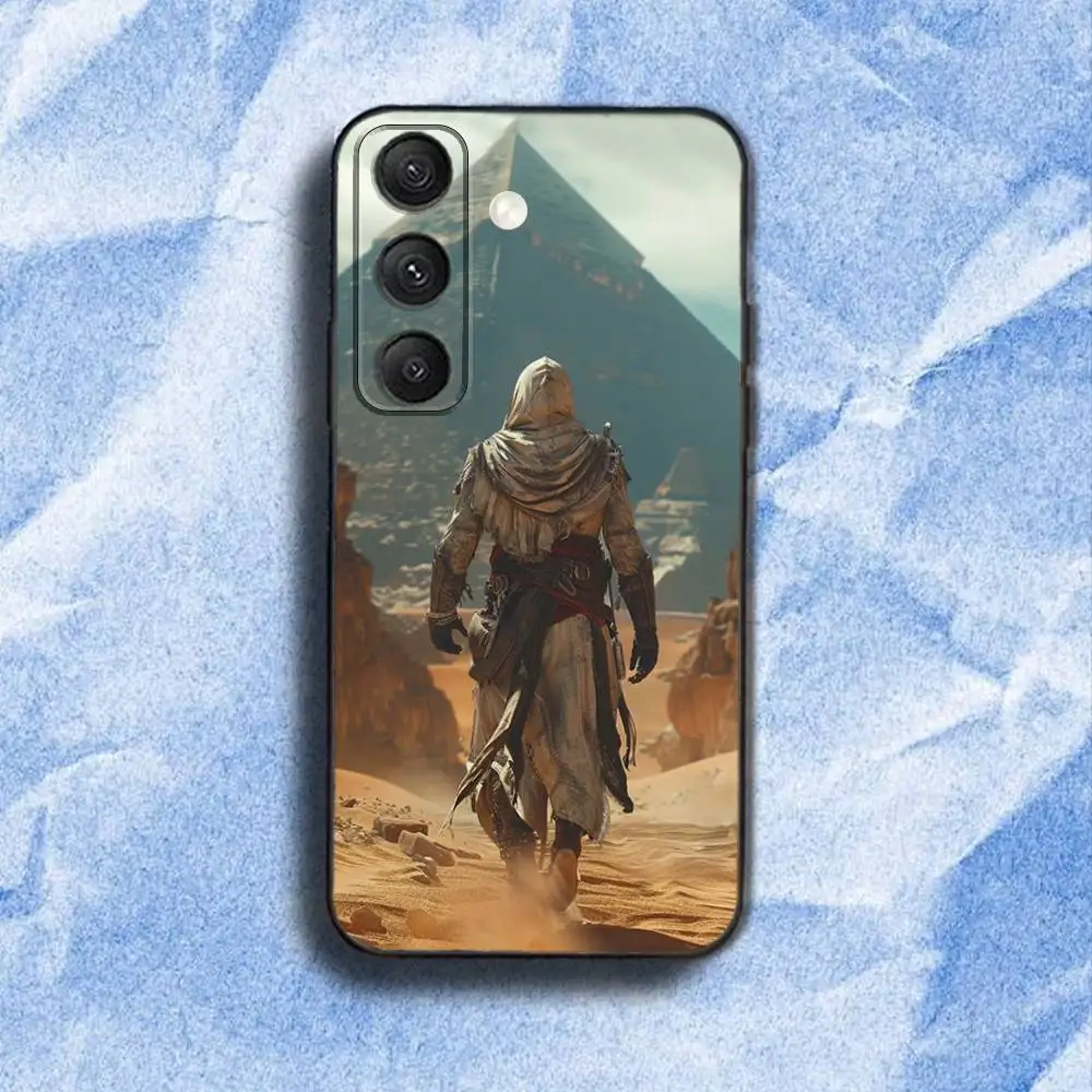 حافظة هاتف A-Assassins-s Game C-Creed لهاتف سامسونج S 25,24,23,22,30,21,10,9,Ultra,Plus,Lite,FE,4,5G حافظة سوداء ناعمة #3