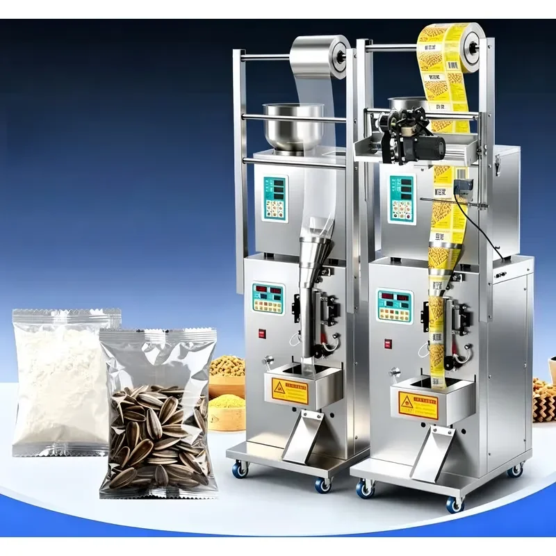 OEM Customized Dual-use Automatic Granule Powder Packaging Machine All Stainless Steel Movable Vertical Packaging Equipment