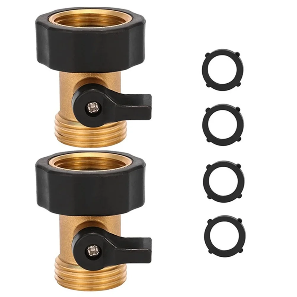 Water Pipe Fitting Garden Hose Valve Brass Construction European Standard Quick On Off Control For Garden Maintenance