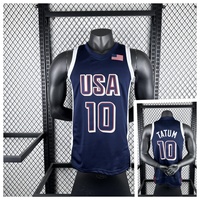 2025 Paris USA Dream Team Jerseys USA Curry Durante James Tatum Series Trend Brand Men's and Women's Basketball Uniforms