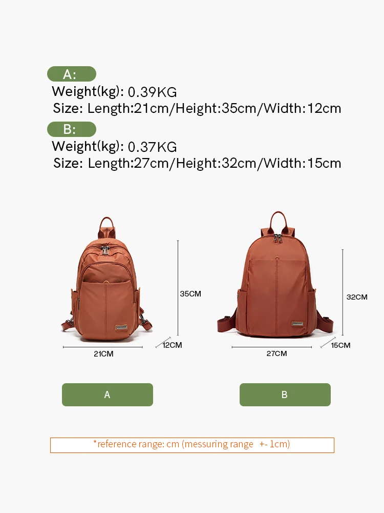 Fouvor Backpack for Women 2024 New Large Capacity Commuter Casual Fashion Elegant Oxford Cloth Waterproof Outdoor Bags 2961-02