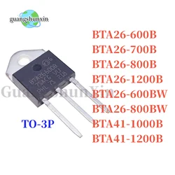 10PCS BTA26-600B BTA26-700B BTA26-800B BTA26-1200B BTA26-600BW BTA26-800BW BTA41-1000B BTA41-1200B TO-3P Triac high-power