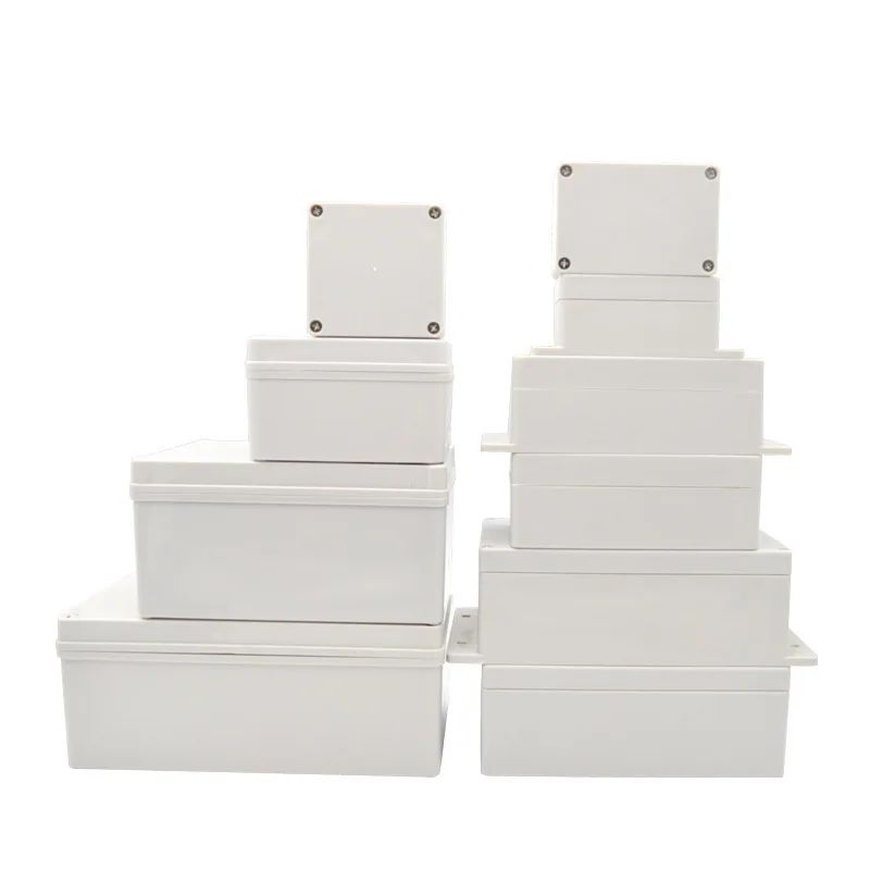 IP65 Waterdichte Plastic Behuizing Doos Wit Elektronische Project Instrument Case Elektrische Project Outdoor Junction Box Stofdicht