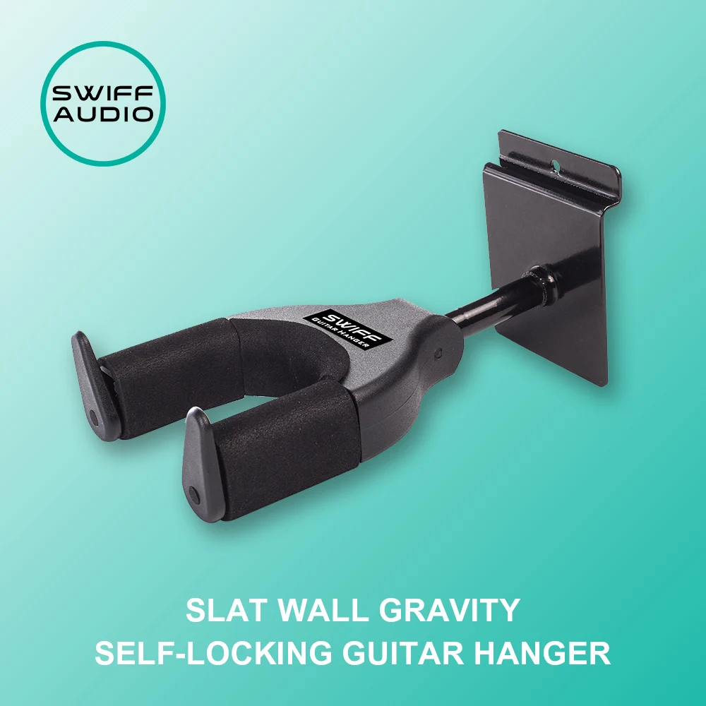 SWIFF Gravity Self-Locking Guitar Hanger Folk Acoustic Guitar Hanger Groove Board Wall Hooks Wall Hooks  U2