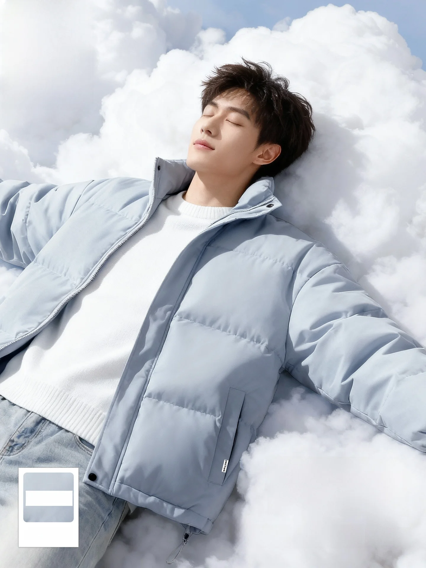 

Мужская зимняя утепленная хлопковая куртка с капюшоном и воротником-стойкой, модель Bread Sle Monkey High Sensation