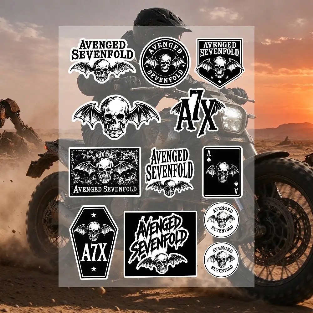 A-Avenged S-Sevenfold Stickers Moto Sticker Auto Body Bumper Windows Motorcycle Laptop Walls Vinyl Decal Car Tuning Accessories