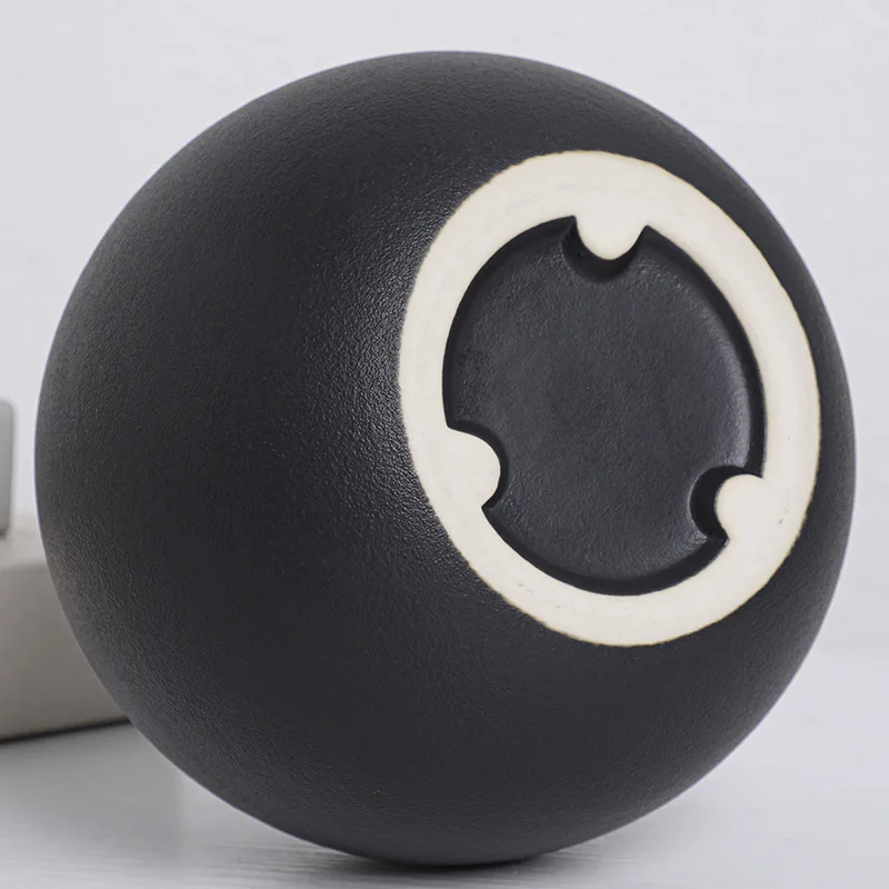 European Black and White Ball Ceramic Vase Ornaments Hydroponic Flower Vase Flower Arrangement Plant Living Room Decoration