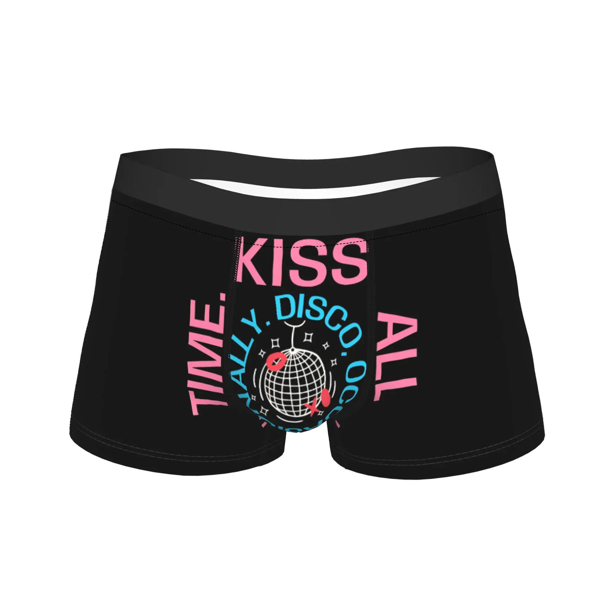 

Album Kiss All The Time Boxer Brief Underwear High Quality Man Comfortable Trunk Customs Plus Size Underpants
