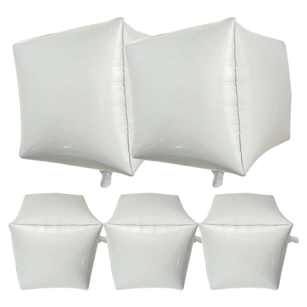 

5pcs 24Inch Aluminum Foil Balloon Cube Square Party Decor For Birthday Wedding Festival Backdrop Photo Prop Party Supplies