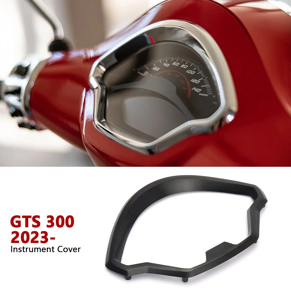

For VESPA GTS300 GTS 300 2023 2024 TFT Motorcycle Meter Frame Cover Instrument Panel Decorative Cover CNC Aluminum Accessories