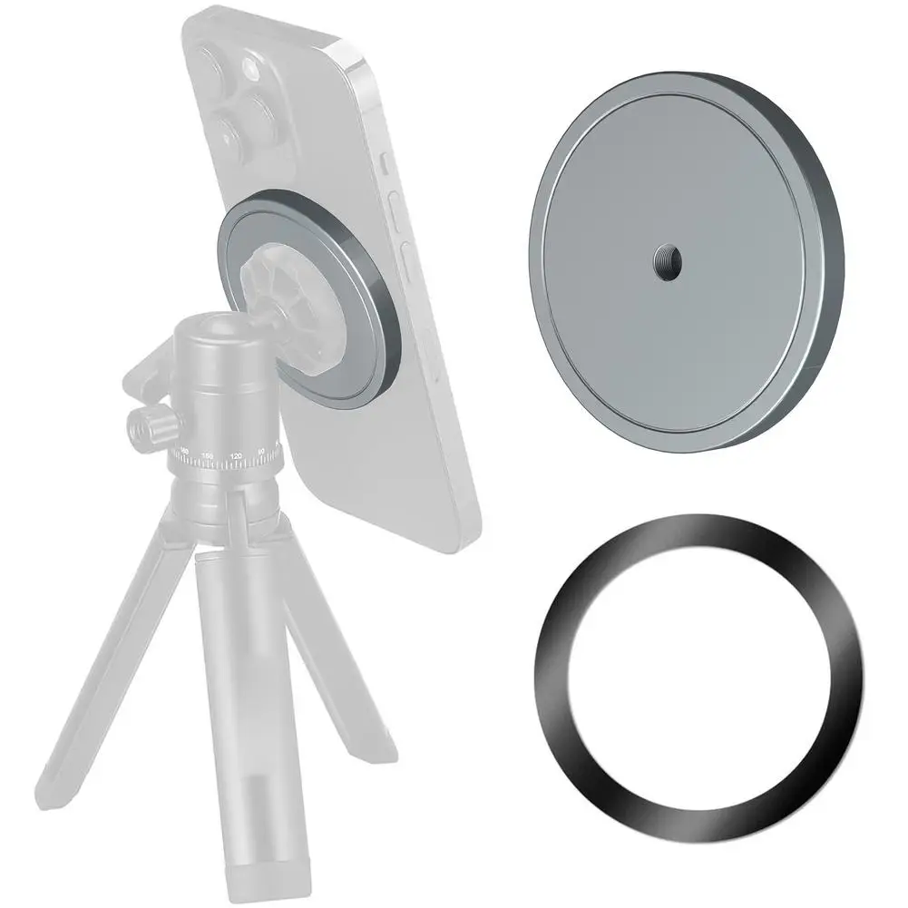 for MagSafe 1/4' Universal Mount Magnetic Tripod Adapter With Screw Hole Photography Gimbal Camera Tripod Phone Holder Accessory - view 3
