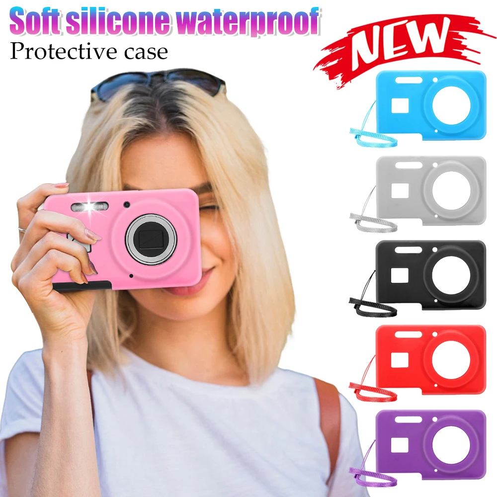 

For PIXPRO FZ55 Soft Silicone Protective Case Solid Color Camera Body Cover Wear Resist Outdoor Travel Camera Protect Case