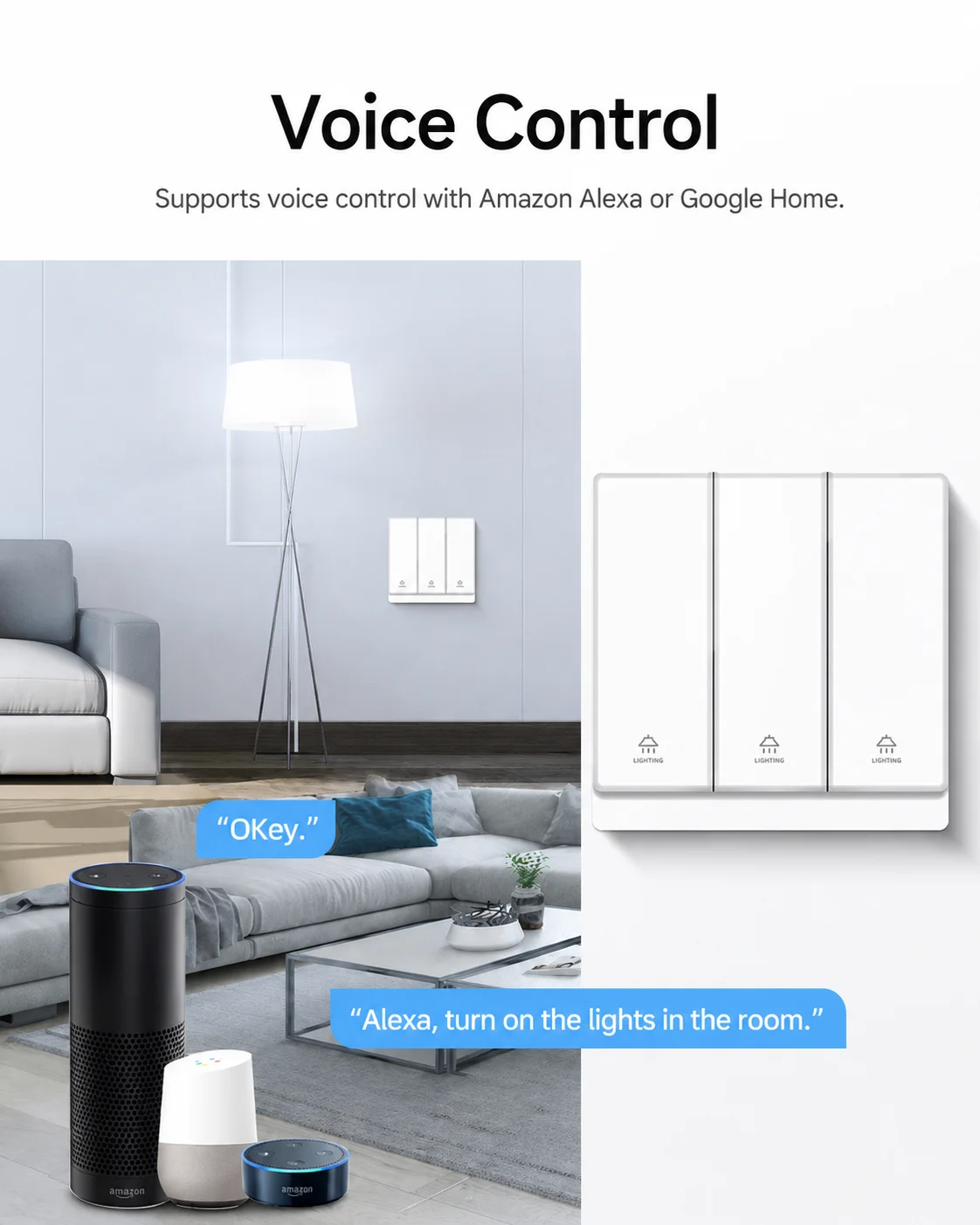 Tuya Zigbee UK Smart Light Switch 1-8 Gang Wall Switch Remote Control Zero-Crossing Protection Home Automation for Smart Life