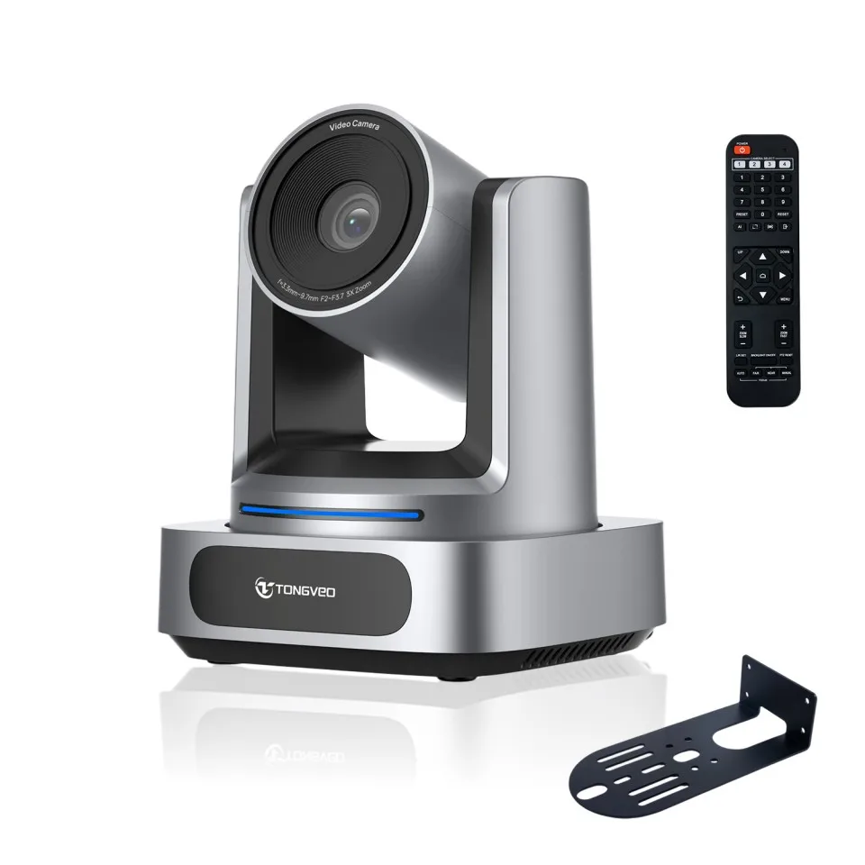 TONGVEO EZ3H-4K AI Auto Tracking PTZ Video Conference Camera with 3x Optical Zoom for Conference Meeting Room