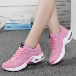 Bayanlar eğitmenler Casual Mesh Sneakers pembe kadınlar düz ayakkabı hafif yumuşak Sneaker nefes ayakkabı sepeti ayakkabı artı boyutu 42