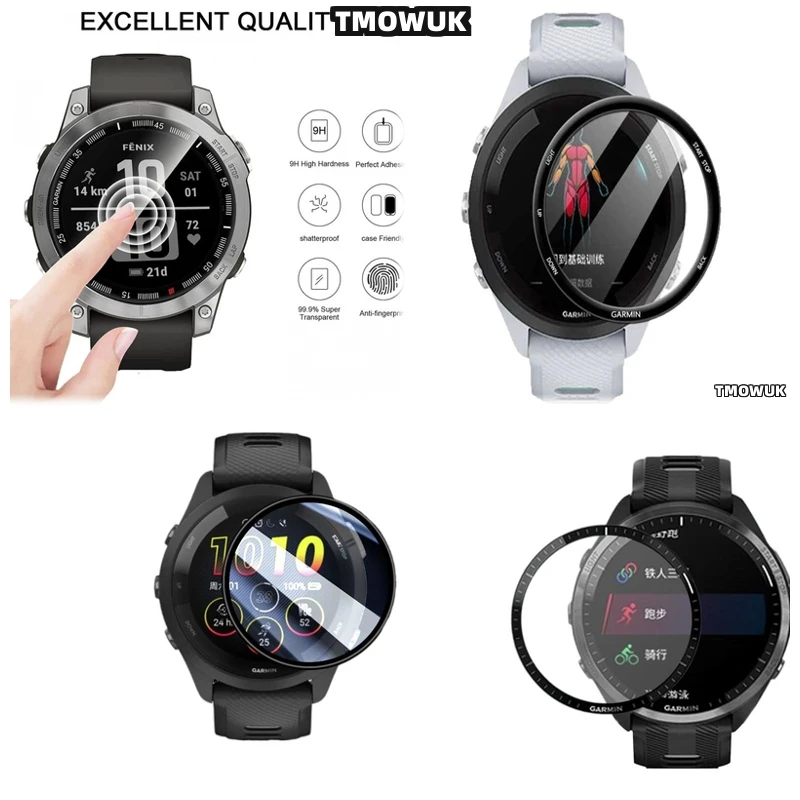 

For Garmin Forerunner 158 165 245 255 255s 265 265s 3D Screen Film Curved Full Cover Flexible