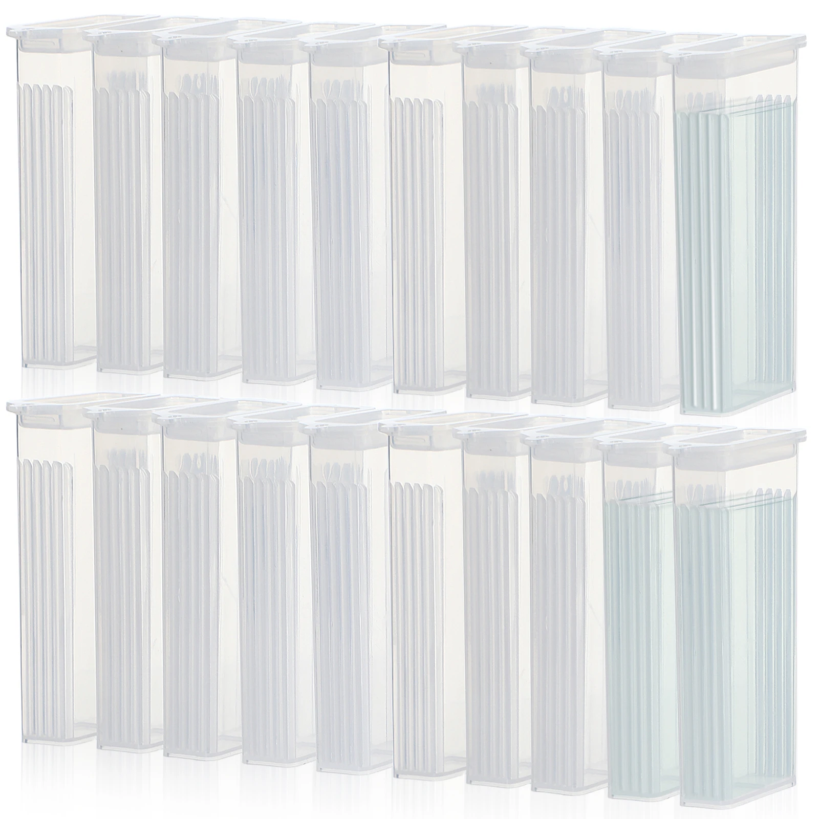 50pcs For Laboratory Pathological Section Storage Microscope Slide Plastic Container Lab Tool Storage Case