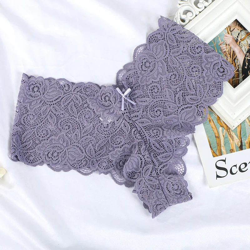 Women Briefs Sexy Floral Lace Panties Low Waist Soft Lingerie Comfortable Female Underwear Girls Intimates Panties