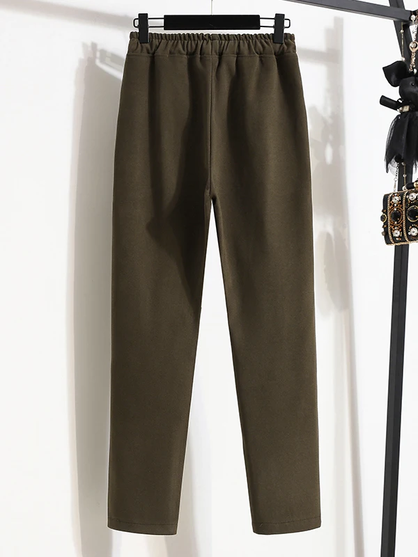 Plones Asimétricos con Bolsillos, Cintura Alta, Estilo Harlan, para Mujer, Invierno, Nuevo, Lana, Casual, Cómodos y Trans...