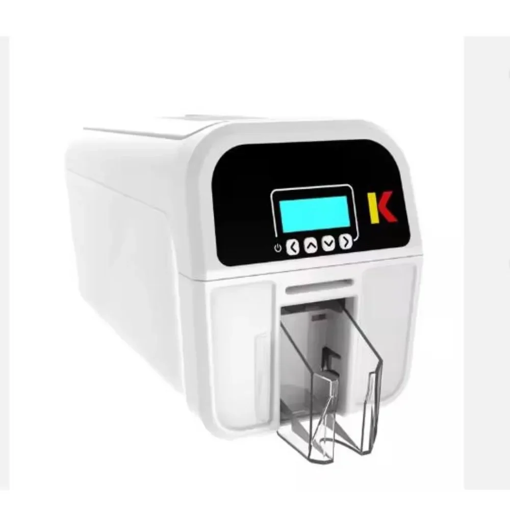 K single-sided and double-sided PVC ID card printer with chip for NFC card printer