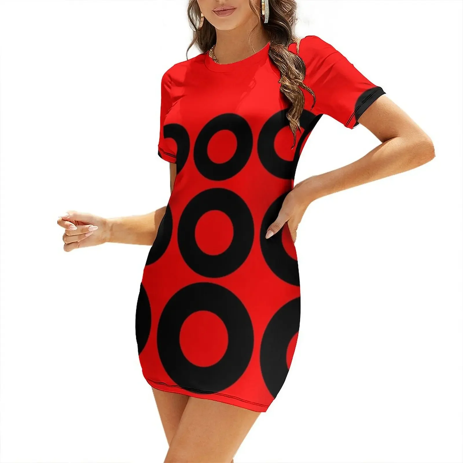 

Circle of Life Short-Sleeved Dress elegant women's sets bandage dress women's fashion dresses Dress
