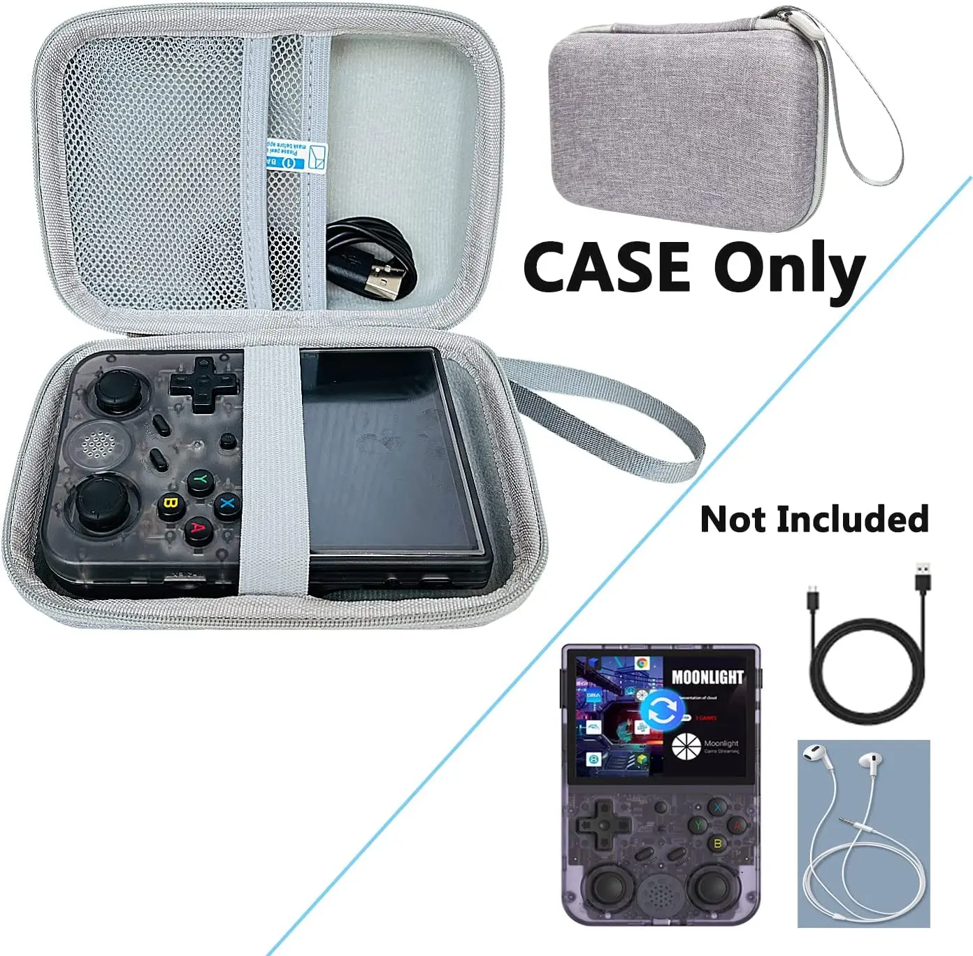 Hard Carrying Storage  Case for RG353V Handheld Game Console(Case Only)