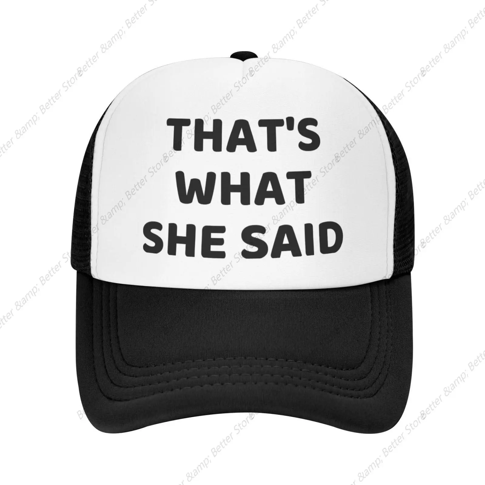 That's What She Said Washed Men's Baseball Cap Cycling Trucker Snapback Caps Dad Hat Golf Hats