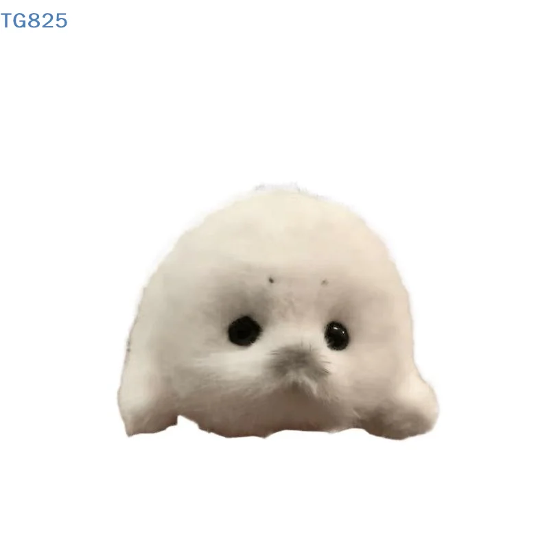 

【AN】【AN】Cute Baby Seal Doll Plush Toy Pendant Simulation Ocean Toy Souvenir Seal Pendant Gift Doll Bag Pendant