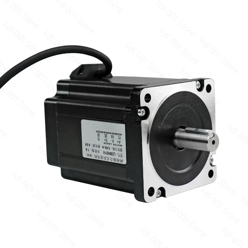 2 Phase 4 Wire 86mm Stepper Motor Kit 4.5Nm Dual Shaft Brake LC86HS80