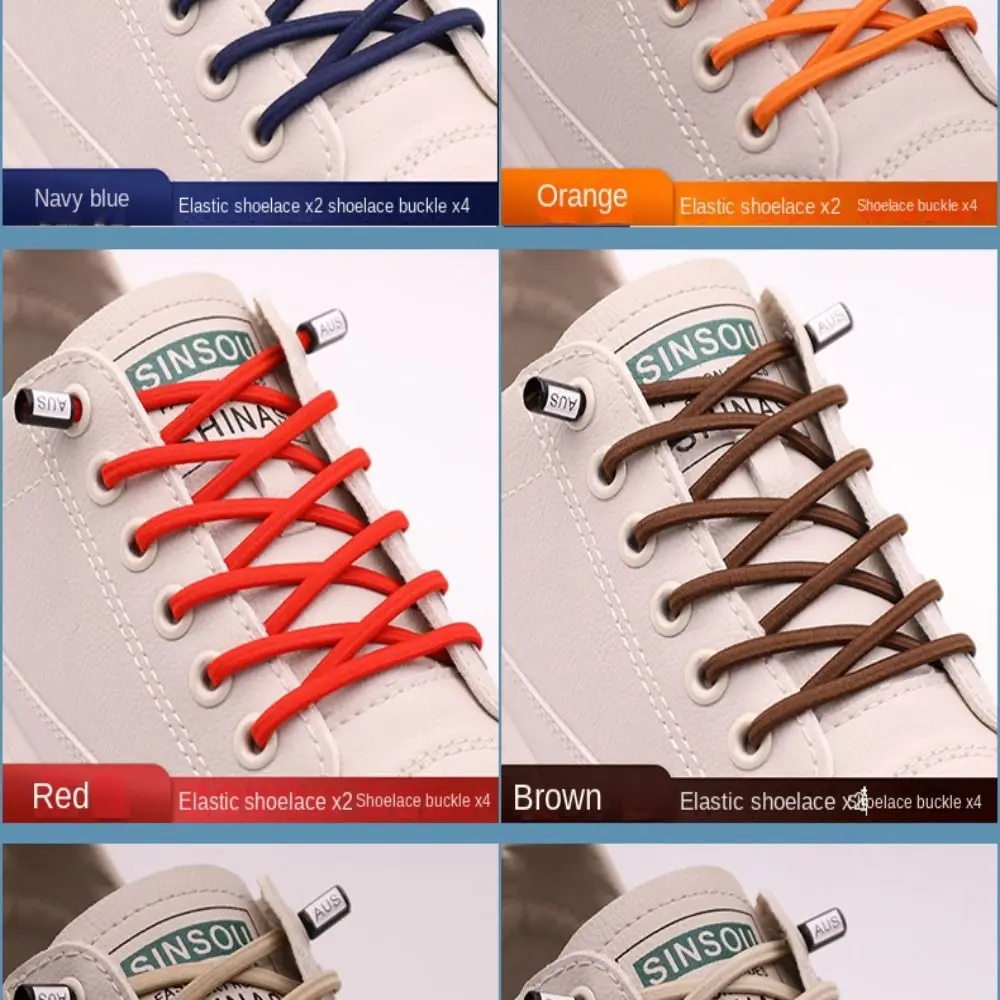 Portable Creative Shoelace Buckle Elastic Lazy Woven Shoelaces No Tie Lazy Shoelace Quick Shoe Lace Adult