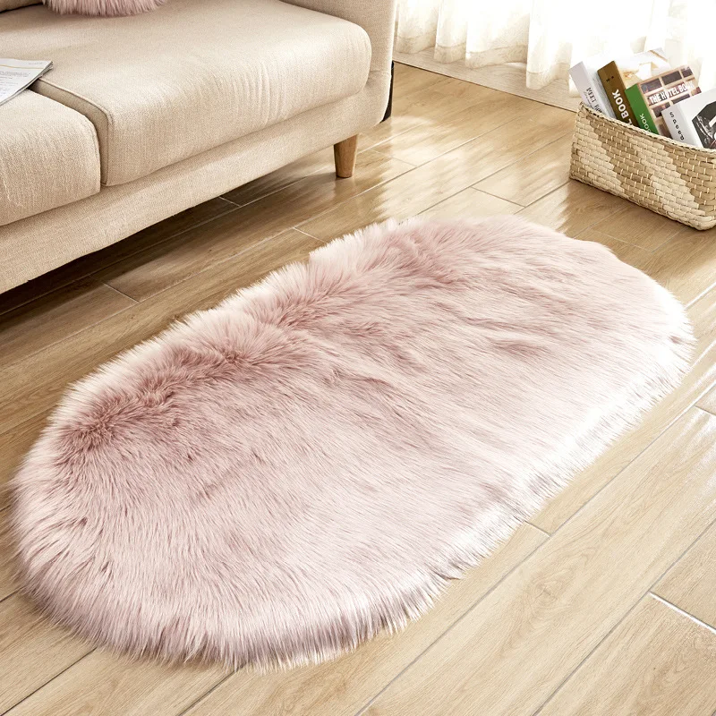 

Eco-Friendly Modern Carpet Plush Washable Living Rug Anti-Slip Shaggy Bedroom Non-Slip Lightweight Room Geometric Soft Nordic