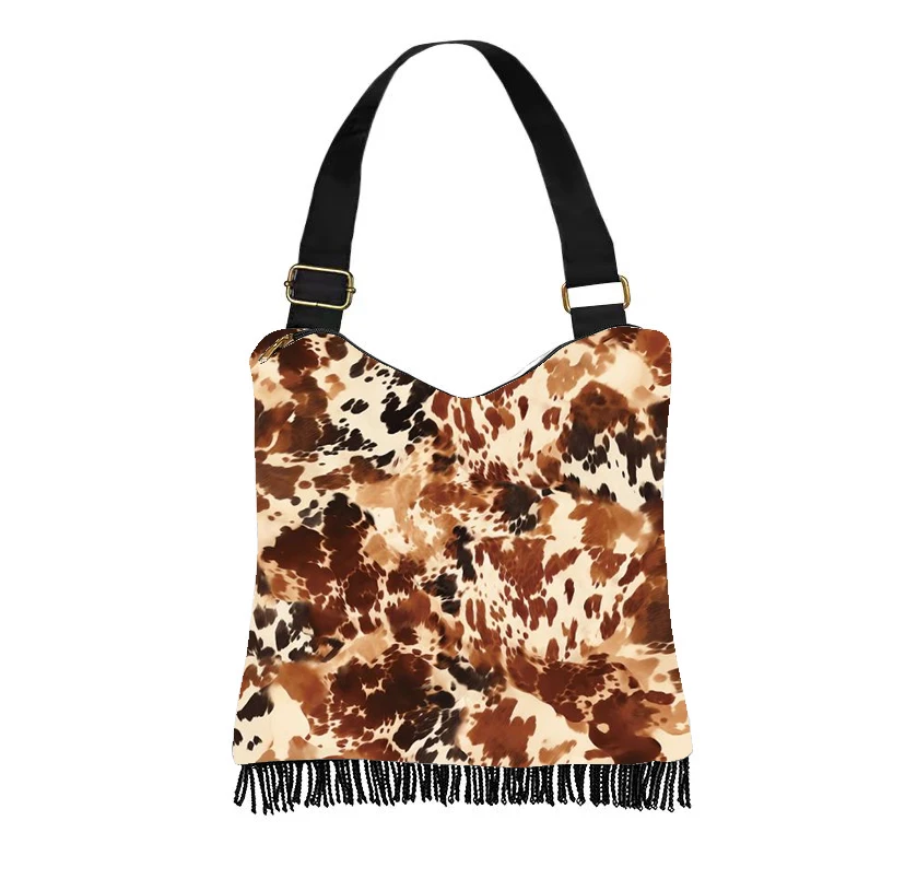 

Персонализированные подарки с животным принтом, индивидуальные сумки, женские сумки на одно плечо, модная холщовая сумка через плечо