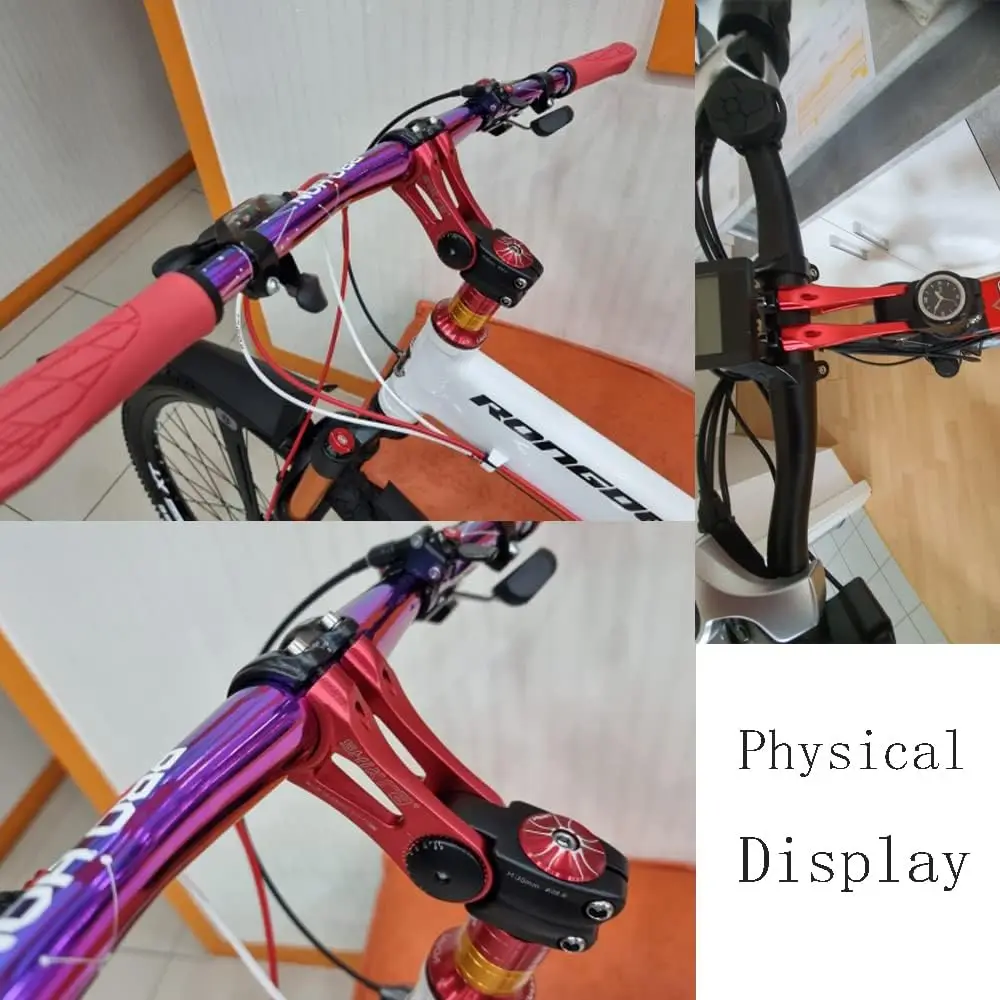 Bicycle Stem Mountain Bike Handlebar Height Adjuster Adjustable Angle Riser Bicycle Parts 31.8x90/110/145mm Adjustable Stem