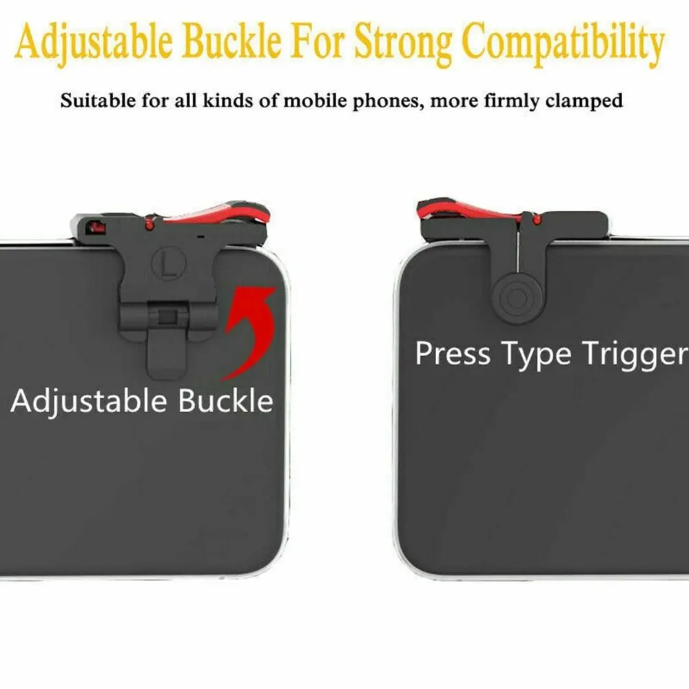 Gaming Trigger Phone Game PUBG Mobile Controller For Aiming Fire Button Shooter