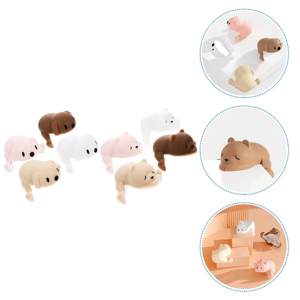 8 قطع من واقيات زوايا الأطفال بتصميم كرتوني من السيليكون، أغطية زوايا ناعمة لحواف الأثاث لمكتب القهوة #6