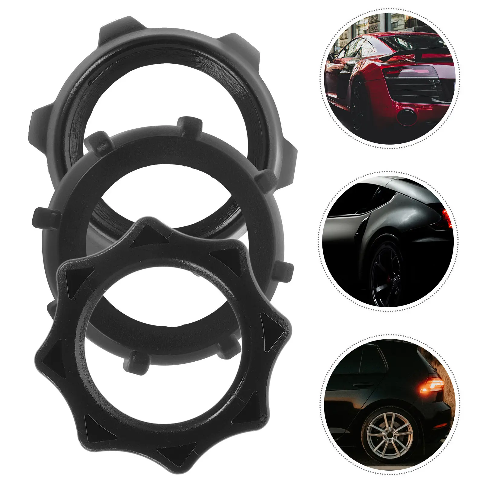 15Pcs Ball-Joint Fixed Adapter Ring Ball Head Screw Cap Car Mount Screw-on Holder Tightening Nut for Wireless Charger Universal