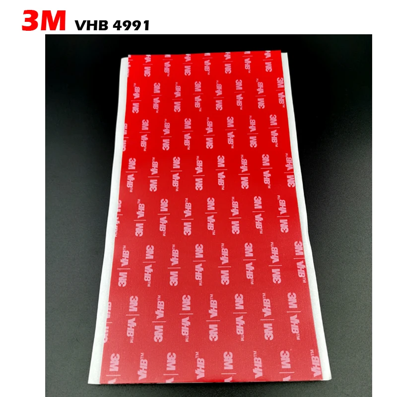 Customize -- (100mmx200mm) Multi-purpose 3M VHB Acrylic Foam Mounting Tape 4991 for Many Surface including metals, glass