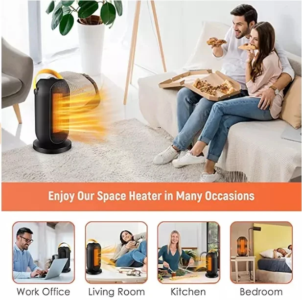 STLF Customized Portable Mini Indoor Home Plug in Electric Space Heater With Head Shaking