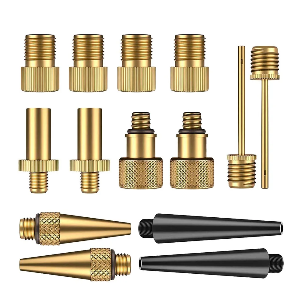 

14Pcs Bicycle Valve Converter Copper Plastic Pump Tool to Uk to Us Adaptor Lightweight Easy Install Bike Tube