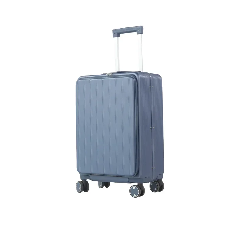 (007) Open lid trolley case 20-inch multifunctional boarding suitcase business