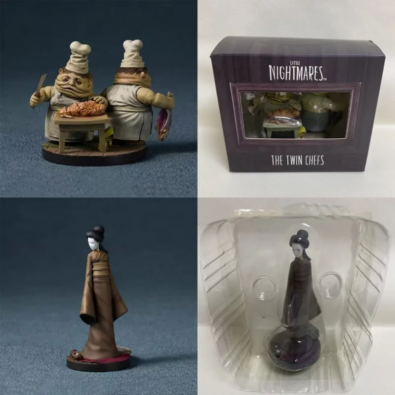 جديد ليتل كوابيس السيدة والطهاة التوأم نموذج تمثال عمل أرقام أنيمي لعبة المحيط جمع الديكور الصبي الهدايا