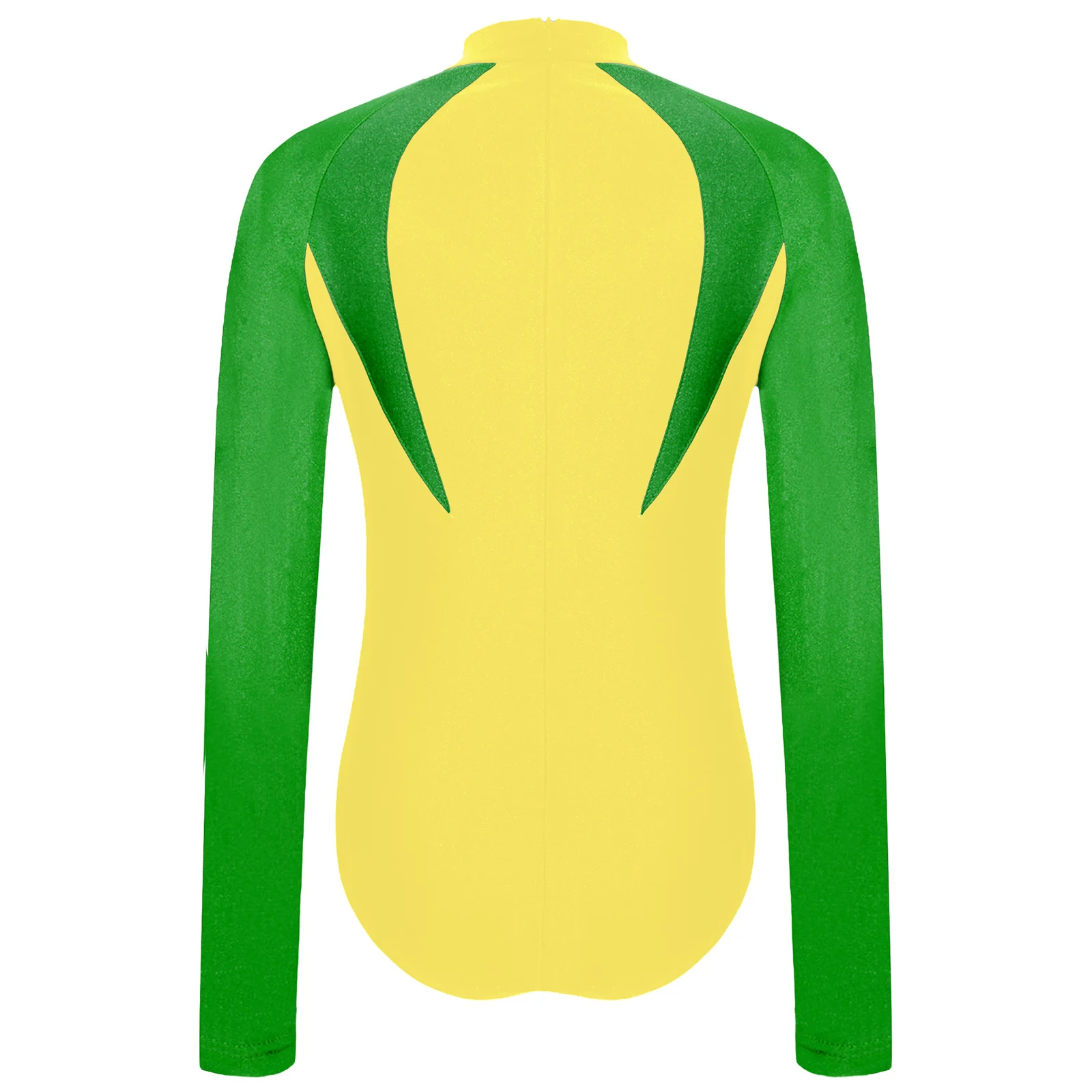 أطفال بنين الجمباز ملابس السباحة لرقص الباليه كم طويل الظهر البريدي قابلة للفتح المنشعب ملابس رقص الجمباز بذلة السباحة Rashguard #3