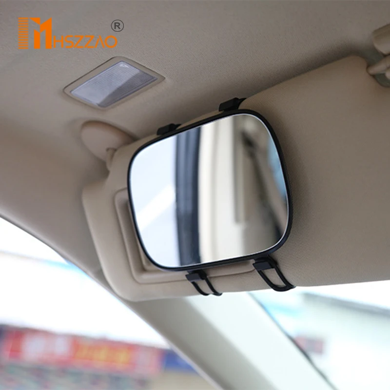 Portable Car Sun visor Makeup Mirror Car Interior Sun-Shading HD Cosmetic Mirror Auto Vanity Mirror Car Styling