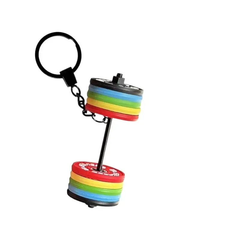Abnehmbarer Mini-Hantel-Schlüsselanhänger, kreativer Fitness-Hantel-Schlüsselring, Rucksack- oder Taschenanhänger, Geschenk für Fitnessliebhaber. – Detail 7