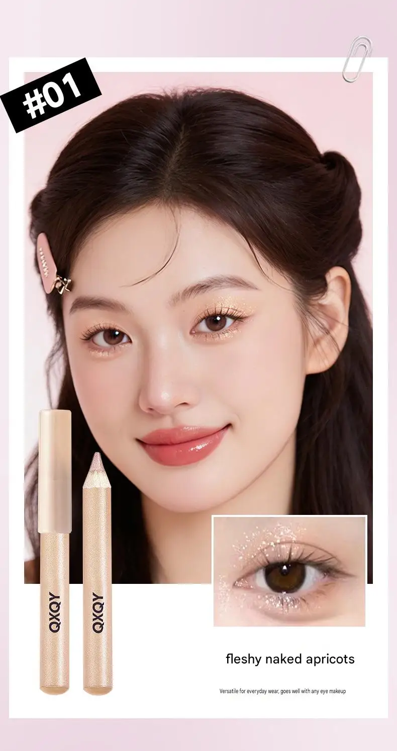 QXQY 3D Unter-Augen-Highlighter-Stift Wasserfest Verwischungsfest Langanhaltend Multifunktionaler Eyeliner Aufhellender Aegyo Sal Make-up-Stift – Detail 20