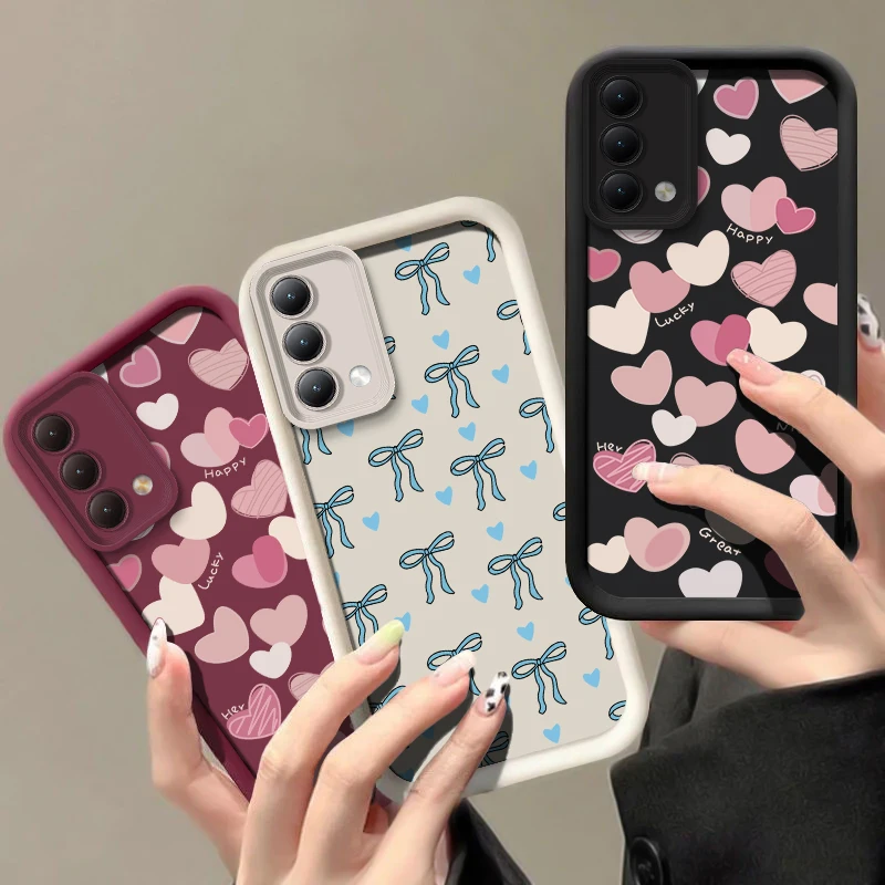 Soft Phone Case For Infinix Tecno Spark 6 Go 2024 2023 2022 20C 10 Pro Pova 7 Camon 40 Pro 30 20 Bow Knots Pattern Matte Cover