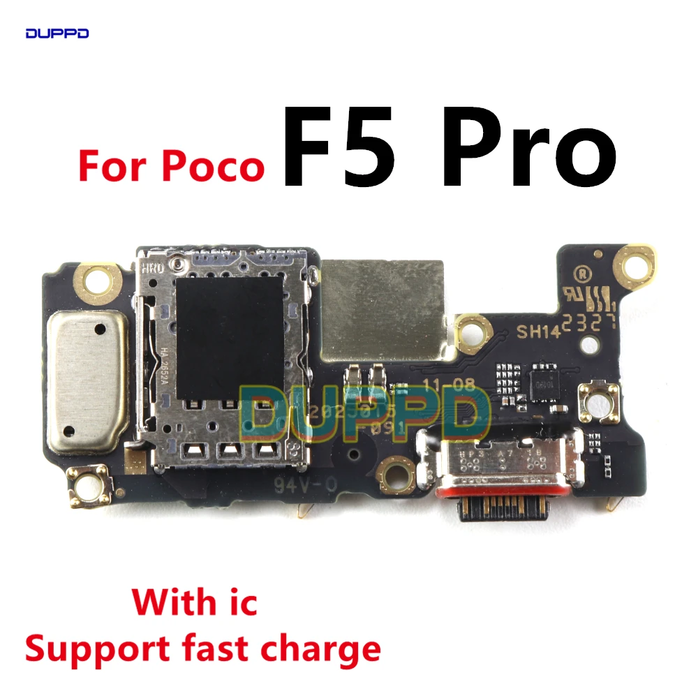 USB Charging Port Board Dock Port Connector Flex Cable For Xiaomi Poco F5 Pro Main Motherboard Charging Port Flex