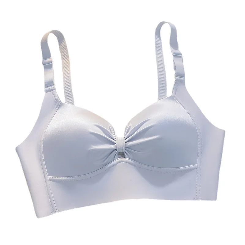 UBAU Summer new gathered underwear female non-steel ring without traces of light skin-friendly bra small breasts bra