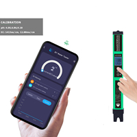 pH Tester,5-in-1 Digital pH Meter Water Quality Tester Smart BT pH/EC/TDS/CF/Temp Tester for Drinking Water Hydroponics Aquarium